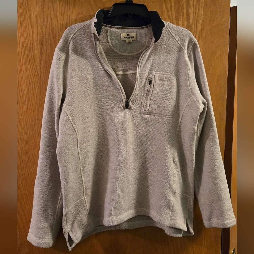 Woolrich Beige  Zip-Up Sweater